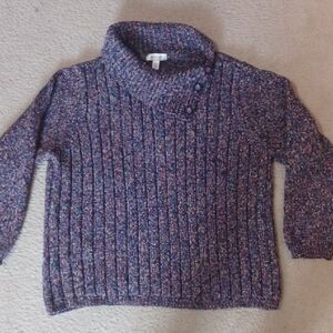 Dressbarn Chunky Knit Cowlneck Sweater
